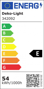 Deko Light LED Panel transparent rund F&uuml;ggől&aacute;mpa EEK: E (A - G) LED Fixen be&eacute;p&iacute;tett LED-es 53.70 W M&eacute;lyfekete (RAL 9005) (342092)