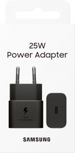 Samsung USB-C t&ouml;ltőadapter 25W fekete, k&aacute;bel n&eacute;lk&uuml;l (EP-T2510NBEGEU)
