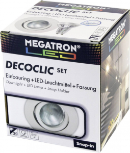 Megatron Be&eacute;p&iacute;thető l&aacute;mpa LED GU10, GU5.3 4.5 W Feh&eacute;r (MT75400)