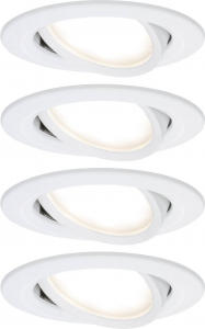 Paulmann Coin Slim LED-es be&eacute;p&iacute;thető l&aacute;mpa 4 r&eacute;szes k&eacute;szlet LED Fixen be&eacute;p&iacute;tett LED-es 18 W Feh&eacute;r (matt) (4064161242163)