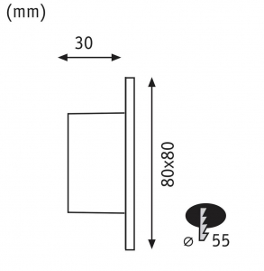 Paulmann LED-es fali be&eacute;p&iacute;thető l&aacute;mpa LED LED Feh&eacute;r (matt) (41309)