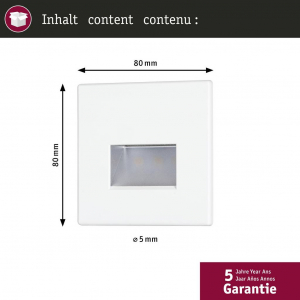 Paulmann LED-es fali be&eacute;p&iacute;thető l&aacute;mpa LED LED Feh&eacute;r (matt) (41309)