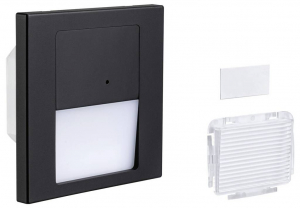 Paulmann Tsaro eckig 80x36mm 1W 80lm 230V 2700K Fali be&eacute;p&iacute;thető l&aacute;mpa LED 1 W Fekete (matt) (80004)