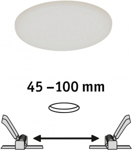 Paulmann EB Panel Veluna VariFit LED-es be&eacute;p&iacute;thető l&aacute;mpa LED 10 W Selyem (92388)