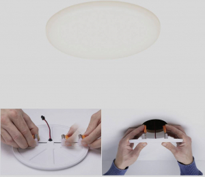 Paulmann EB Panel Veluna VariFit LED-es be&eacute;p&iacute;thető l&aacute;mpa LED 10 W Selyem (92388)