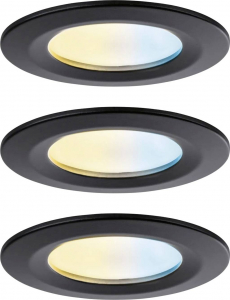 Paulmann LED-es mennyezeti l&aacute;mpa, LED-es be&eacute;p&iacute;thető l&aacute;mpa 6 W Fekete (matt) (92446)