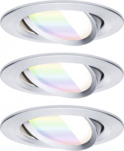 Paulmann LED-es mennyezeti l&aacute;mpa, LED-es be&eacute;p&iacute;thető l&aacute;mpa 6 W alum&iacute;nium (csavart) (92435)