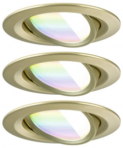 Paulmann LED-es mennyezeti l&aacute;mpa, LED-es be&eacute;p&iacute;thető l&aacute;mpa 6 W Arany (matt) (92436)