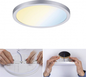 Paulmann AREO VariFit TuneW Zigbee LED-es be&eacute;p&iacute;thető panel LED 13 W Kr&oacute;m (matt) (93045)