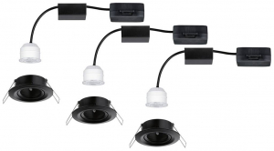 Paulmann Nova mini LED-es be&eacute;p&iacute;thető l&aacute;mpa LED 12 W Fekete (matt) (93085)