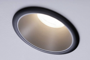 Paulmann LED-es be&eacute;p&iacute;thető l&aacute;mpa GU10 Fekete (matt), Ez&uuml;st (93397)