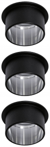 Paulmann LED-es be&eacute;p&iacute;thető l&aacute;mpa 19.5 W Fekete, Vas (93383)