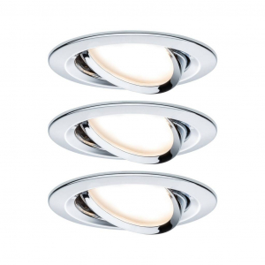 Paulmann Be&eacute;p&iacute;thető l&aacute;mpa 3 r&eacute;szes k&eacute;szlet LED GU10 19.5 W Kr&oacute;m (f&eacute;nyes) (93470)