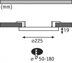 Paulmann Cover-it LED-es be&eacute;p&iacute;thető panel LED 16.5 W Feh&eacute;r (95389)