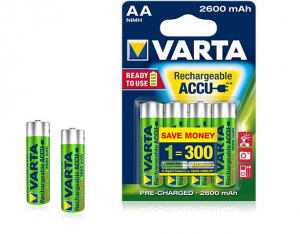 Varta Ready To Use AA Ni-Mh 2600 mAh ceruza akku 4db/csomag (5716101404)