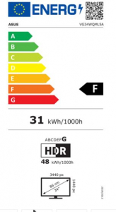 34" Asus TUF Gaming VG34WQML5A FreeSync Premium monitor