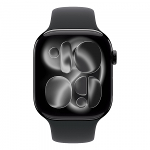 Apple Watch Series 11&nbsp;GPS + Cellular 46mm&nbsp;Jet Black Aluminium Case Black Sport Band - M/L (MFC44MP/A)