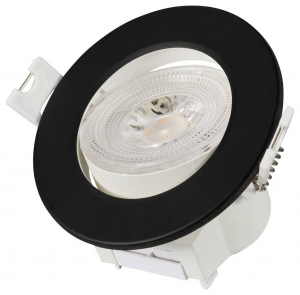 Sygonix LED-es be&eacute;p&iacute;thető l&aacute;mpa 3 r&eacute;szes k&eacute;szlet LED LED 5.5 W Fekete (SY-6418010)