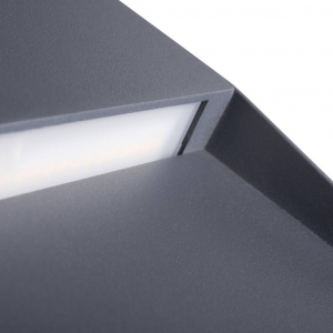 Kanlux Duli  LED-es k&uuml;lt&eacute;ri fali l&aacute;mpa LED Fixen be&eacute;p&iacute;tett LED-es 4 W Antracit (33750)