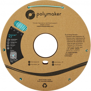 Polymaker PolyLite 3D nyomtat&oacute;sz&aacute;l PLA műanyag 2.85 mm 1000 g T&uuml;rkiz 1 db (PA02025)