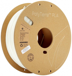 Polymaker PolyTerra PLA 3D nyomtat&oacute;sz&aacute;l PLA műanyag alacsonyabb műanyag tartalom 1.75 mm 1000 g Feh&eacute;r (matt) 1 db (70822)
