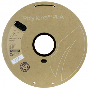 Polymaker 6938936713043 3D nyomtat&oacute;sz&aacute;l PLA műanyag, PLA matt Matt, &Uacute;jrahasznos&iacute;tott PLA 1.75 mm 1000 g Fekete PolyTerra Edition-R 1 db (PA11001)