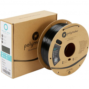 Polymaker PolyLite 3D nyomtat&oacute;sz&aacute;l PETG hő&aacute;ll&oacute;, nagy szak&iacute;t&oacute;szil&aacute;rds&aacute;g 1.75 mm 1000 g Fekete 1 db (PB01001)