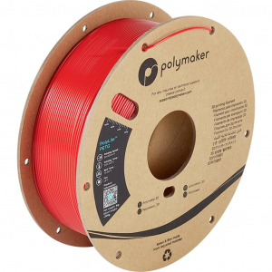 Polymaker PolyLite 3D nyomtat&oacute;sz&aacute;l PETG hő&aacute;ll&oacute;, nagy szak&iacute;t&oacute;szil&aacute;rds&aacute;g 1.75 mm 1000 g Piros 1 db (PB01004)