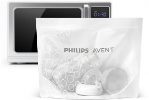 Philips AVENT Mikrohull&aacute;m&uacute; steriliz&aacute;l&oacute; tasak, 5 db steriliz&aacute;l&aacute;s tasak - cumis&uuml;vegekhez