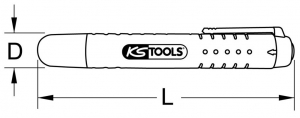 KS Tools F&eacute;kfolyad&eacute;k teszter DOT &eacute;s ENV sz&aacute;m&aacute;ra (150.1969)