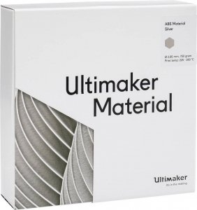 Ultimaker 7 3D nyomtat&oacute;sz&aacute;l ABS műanyag 2.85 mm 750 g Ez&uuml;st 1 db (ABS - M2560 Silver 750 - 20612)