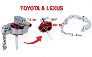 KS Tools Univerz&aacute;lis l&eacute;gtelen&iacute;tő adapter Toyota &eacute;s Lexus sz&aacute;m&aacute;ra (160.0719)