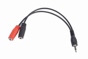 Gembird Cablexpert Adapter Stereo jack male 3.5 mm --> 2 x Stereo jack female 3.5 mm (CCA-417)