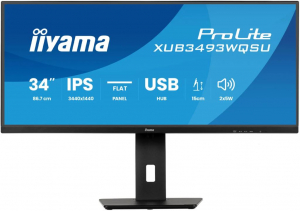 34" IIYAMA XUB3493WQSU-B6 monitor fekete - Bontott termék!