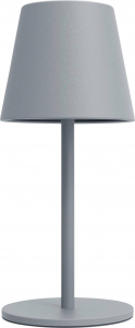 m-e modern-electronics LUNA-80 G  Akkus asztali l&aacute;mpa LED Fixen be&eacute;p&iacute;tett LED-es 3 W Sz&uuml;rke (41435)