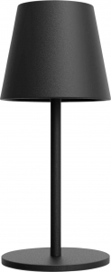 m-e modern-electronics LUNA-80 S  Akkus asztali l&aacute;mpa LED Fixen be&eacute;p&iacute;tett LED-es 3 W Fekete (41436)