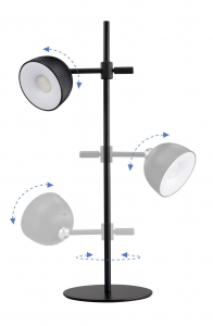 Renkforce LED-es asztali l&aacute;mpa LED Fekete (RF-6386962)