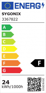 Sygonix LED-es &iacute;r&oacute;asztali l&aacute;mpa cs&iacute;ptethető talppal LED LED 24 W EEK: F (A - G) Fekete (SY-6735644)