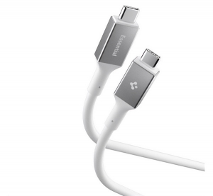 Spigen ESSENTIAL EB10020CC adatk&aacute;bel (Type-C - Type-C, 100W, PD gyorst&ouml;ltő, 200cm) FEH&Eacute;R (ACA08775)