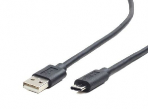 Gembird Cablexpert USB 2.0 AM --> Type-C (USB-C) 1m fekete (CCP-USB2-AMCM-1M)