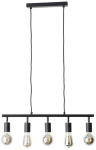 Brilliant Tiffany  F&uuml;ggől&aacute;mpa E27 28 W Fekete (matt) (99684/06)