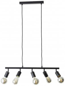 Brilliant Tiffany  F&uuml;ggől&aacute;mpa E27 28 W Fekete (matt) (99684/06)