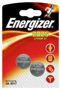 Energizer gombelem 3V CR2025 (2db/csomag)  (7638900248333)