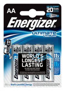 Energizer Ultimate Lithium AA L91 ceruzaelem (4db/csomag)  (7638900262643)