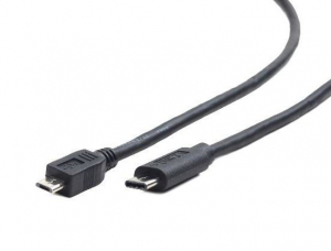 Gembird Cablexpert USB 2.0 micro B apa --> Type-C (USB-C) kábel 3m fekete (CCP-USB2-MBMCM-10)