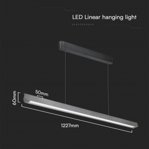 V-TAC VT-7-35-MG  LED-es f&uuml;ggől&aacute;mpa LED EEK: F (A - G) 36 W Sz&uuml;rke (23347)