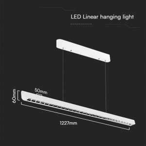V-TAC VT-7-36-W  LED-es f&uuml;ggől&aacute;mpa LED EEK: F (A - G) 36 W Nat&uacute;r feh&eacute;r (23342)