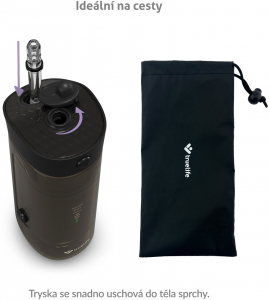 TrueLife AquaFloss Mini M50 Black elektromos sz&aacute;jzuhany - utaz&oacute; (TLCFMAFMM50BA)