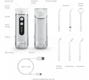 TrueLife AquaFloss Mini M50 White elektromos sz&aacute;jzuhany - utaz&oacute; (TLCFMAFMM50WA)