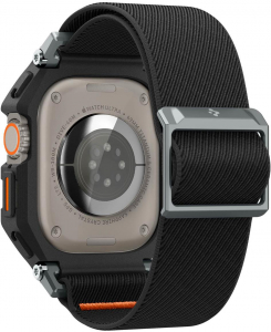 Spigen Lite Fit Pro Matte Black Apple Watch Ultra 2/1 49mm okos&oacute;ra tok watch ultra 2 &eacute;s watch ultra modellhez - kijelző m&eacute;rete 49 mm (ACS07104)
